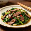 菠菜炒牛肉