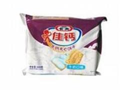 达能佳钙牛奶夹心饼干牛奶口味