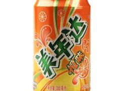 美年达橙味汽水