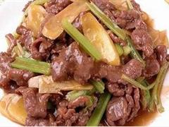 芽姜炒牛肉片