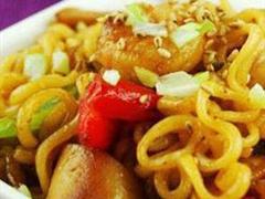 海鲜味方便面（面饼+调味料+油料）