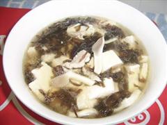 紫菜化瘀磨菇汤