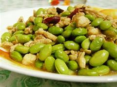 毛豆鸡丁