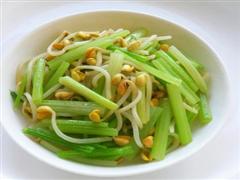 芹菜拌黄豆芽