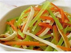 芹菜拌干丝