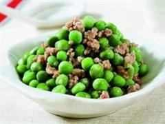 肉末炒豌豆