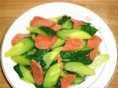 青瓜炒火腿