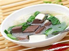 鸭血豆腐汤
