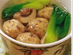 鲜蘑氽小丸