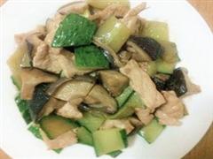 肉片炒黄瓜