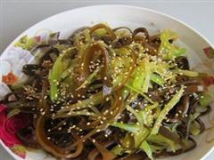 莴笋拌海带