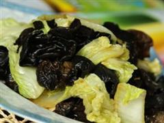 素炒黑木耳白菜