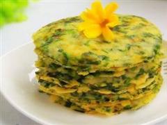 芹菜叶煎饼