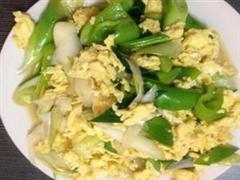大葱炒鸡蛋