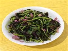 炒红苋菜