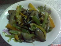 青椒炒茄子