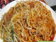 绿豆芽炒肉丝粉