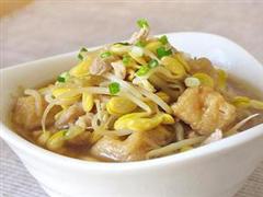 油豆腐黄豆芽汤