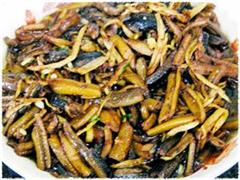 茭白炒鳝丝