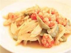 茭白炒虾仁