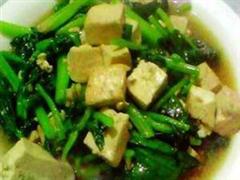 豆腐炒菠菜