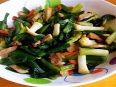青蒜肉丝