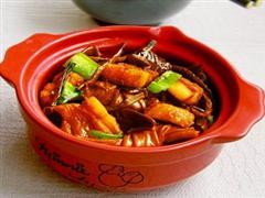 茶树菇烧五花肉