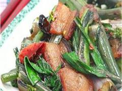 紫菜苔炒腊肉