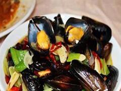 油爆鲜淡菜