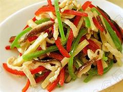 冬笋爆鸡丝