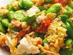 鸭蛋黄炒蚕豆