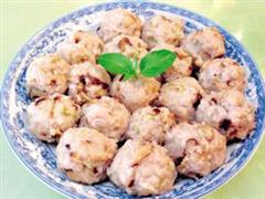 鸡茸虾米丸子