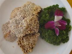 炸鸭肝两样