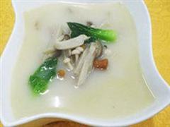松子蛋菇汤