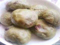 抹茶红豆包