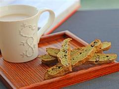意式抹茶红豆脆饼