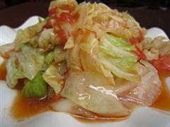 番茄炒莲白