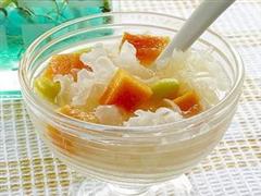 木瓜银杏炖雪耳