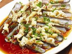拌葱油蛏肉