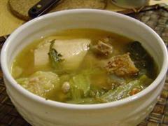 大荠菜生地煲蚝豉