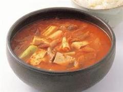 豆腐泡大豆芽发菜汤