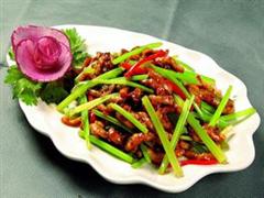 怀山芹菜炒肉丝