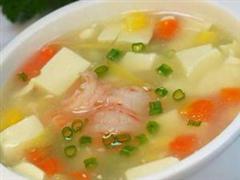 冬菇虾仁番茄豆腐羹
