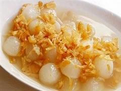 干贝萝卜球汤