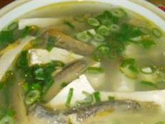 冬笋豆苗豆腐汤