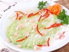 干贝蟹肉炖白菜