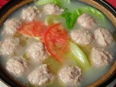 砂锅白菜猪肉丸子