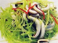 青笋拌鱿鱼丝