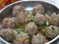 蒸白肉丸