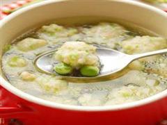 肉圆鲜豌豆羹